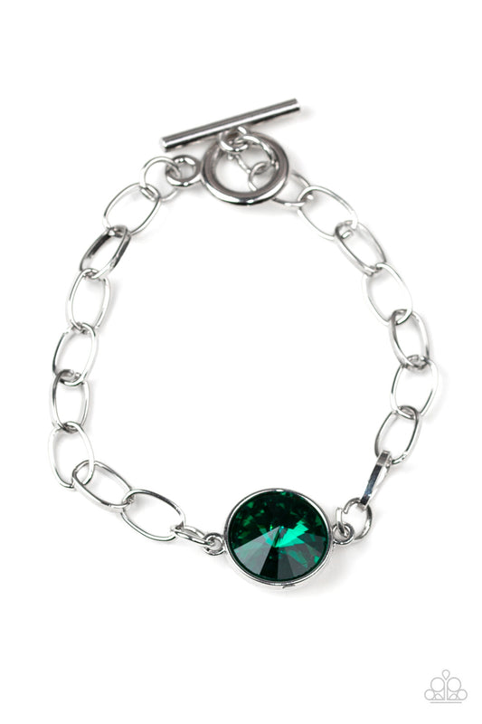 All Aglitter Green Bracelet