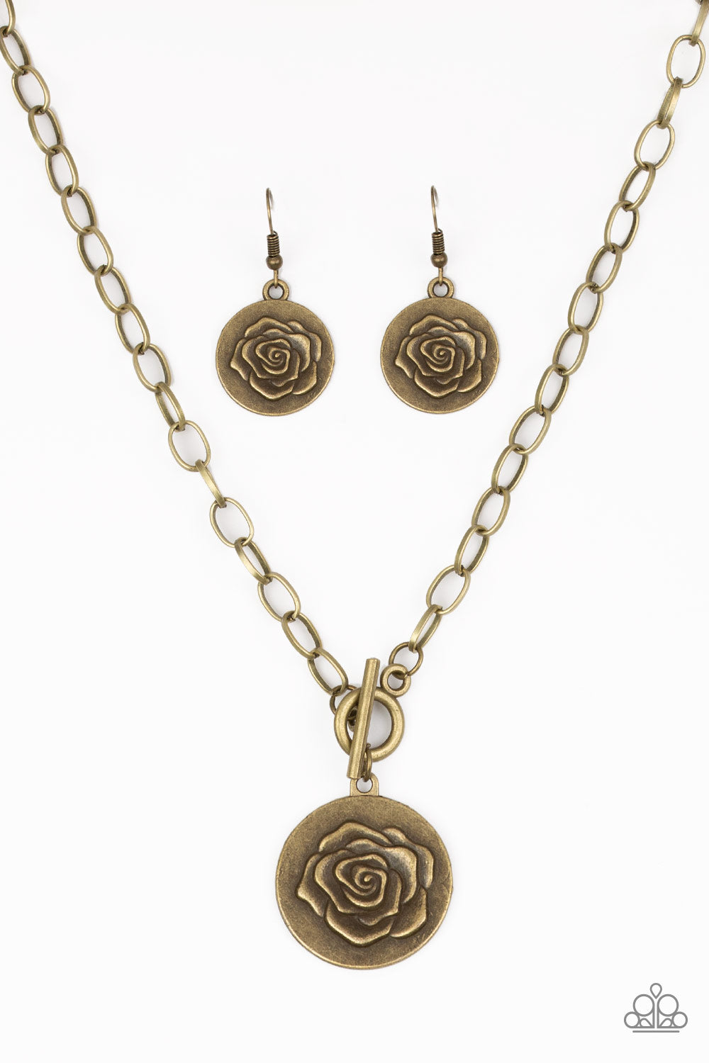 Beautifully Belle Brass Necklace Set