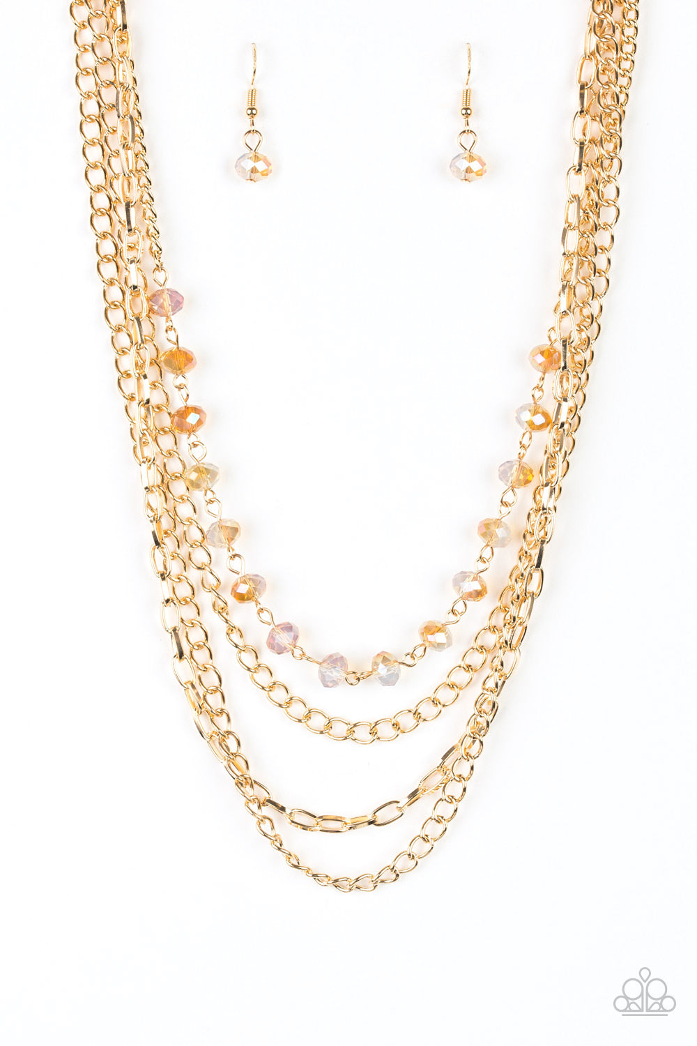 Extravagant Elegance Gold Necklace Set