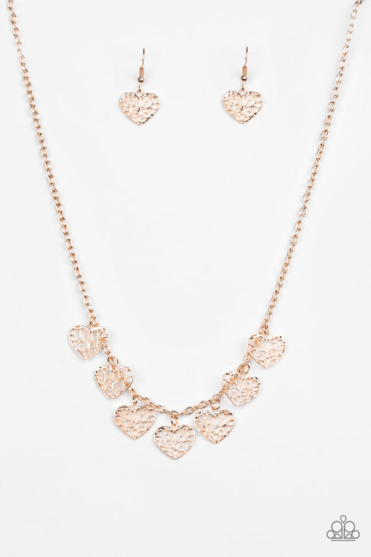Less Is AMOUR Rose Gold Necklace Set
