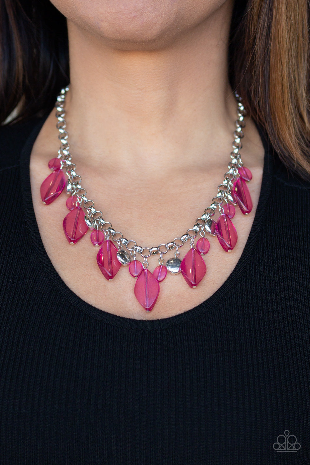 Malibu Ice Pink Necklace Set