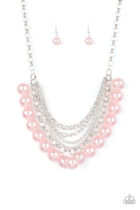 One-Way WALL STREET - Pink Necklace Set