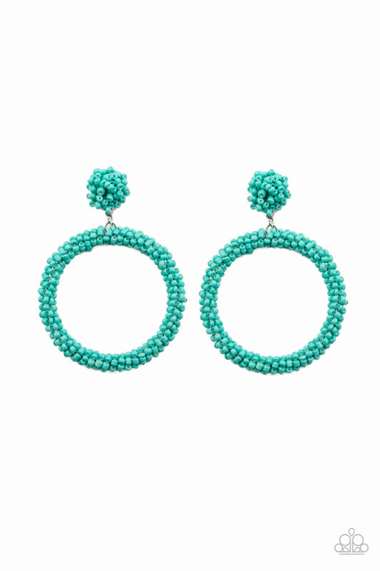 Paparazzi Accessories Be All You Can BEAD Blue Earrings