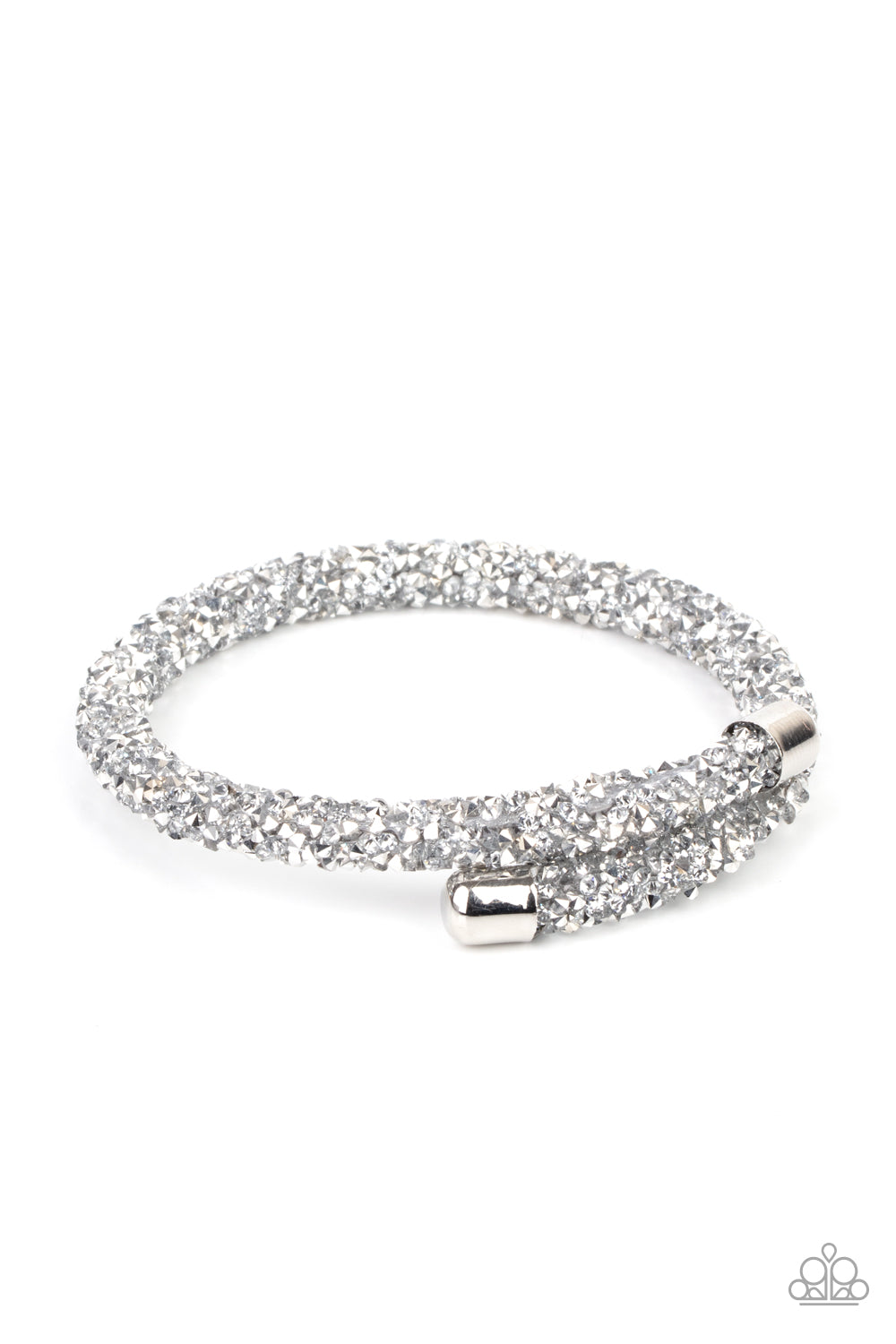 Roll Out The Glitz Silver Bracelet