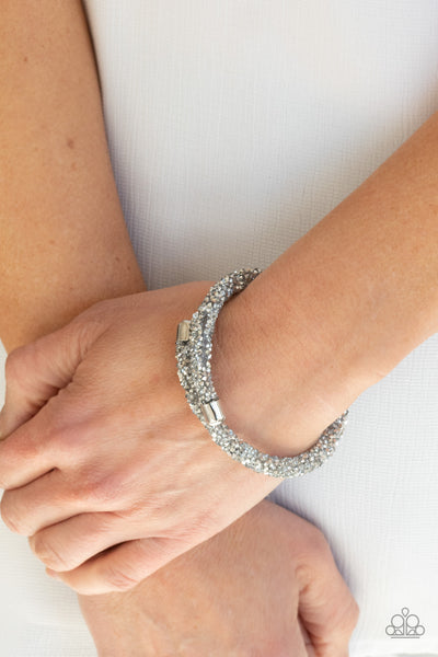 Roll Out The Glitz Silver Bracelet