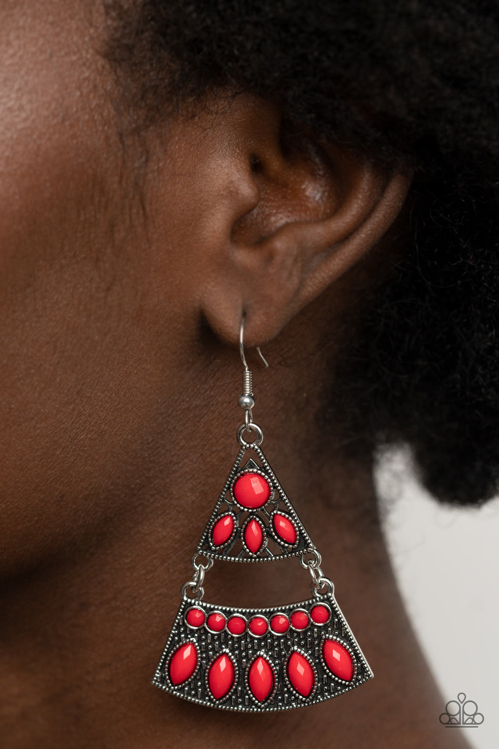 Desert Fiesta Red Earrings
