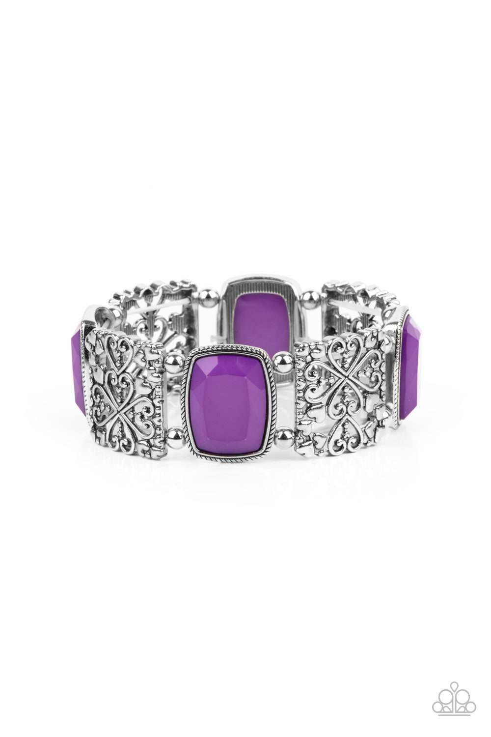 Colorful Coronation Purple Bracelet