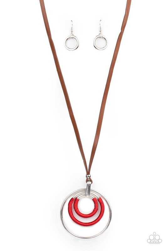 Hypnotic Happenings Red Necklace Set