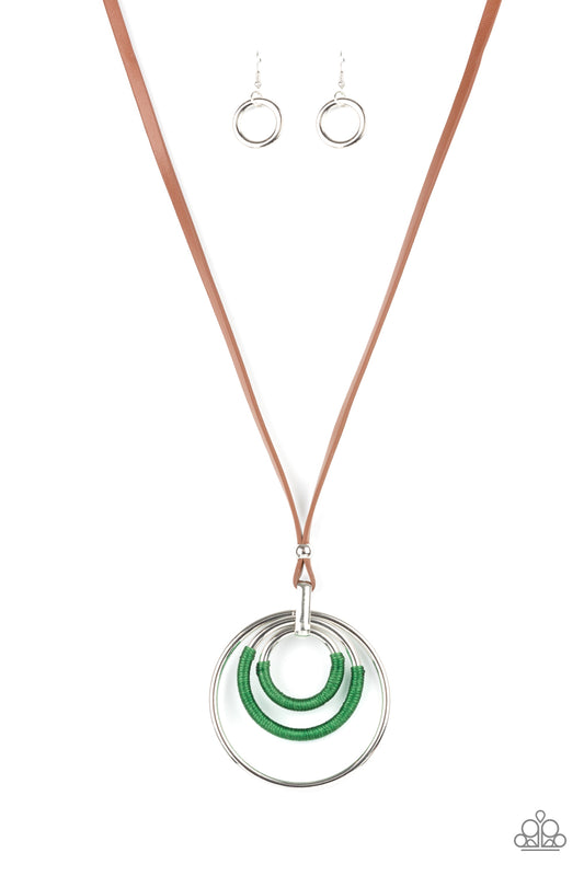 Hypnotic Happenings Green Necklace Set
