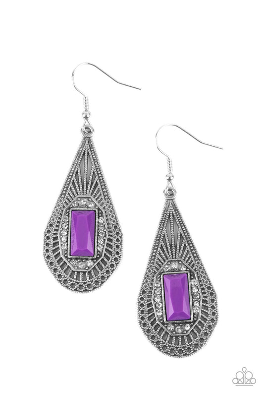 Deco Dreaming Purple Earrings