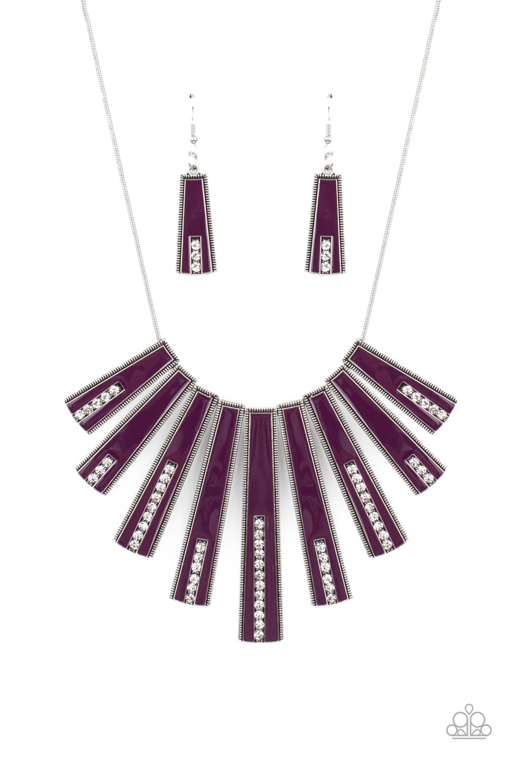 FAN-tastically Deco Purple Necklace Set