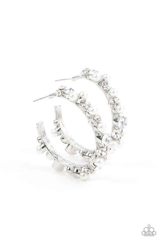 Let There Be SOCIALITE White Earrings
