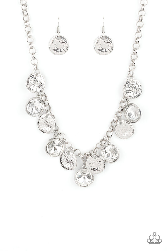 Spot On Sparkle White Necklace Set